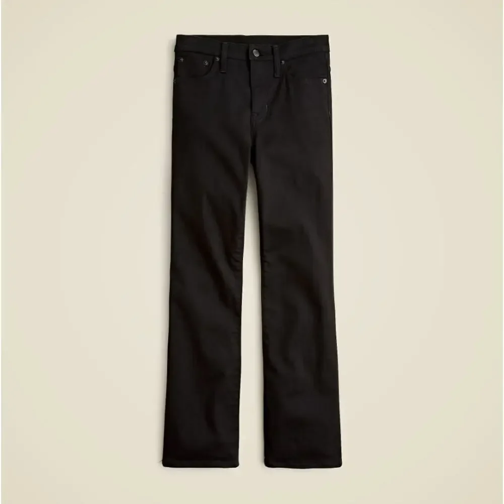 J. Crew Women's Mid-Rise Flared Leg Kickout Jean CC527 True Black Size 25 NWOT